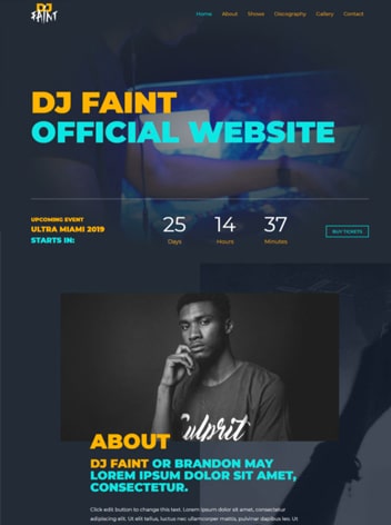 DJ website
